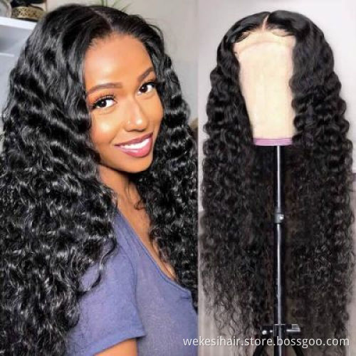 WKSwigs Afro Kinky Curly HD Lace Front Wigs Cuticle Aligned Virgin Hair Mongolian Kinky Curly 13*4 HD Lace Frontal Human Wigs